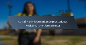 Achraf Hakimi: Utmärkande prestationer, Nyckelmatcher, Utmärkelser